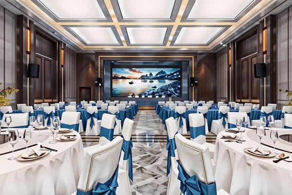 酒店宴會(huì)廳配多大面積的LED顯示屏合適？