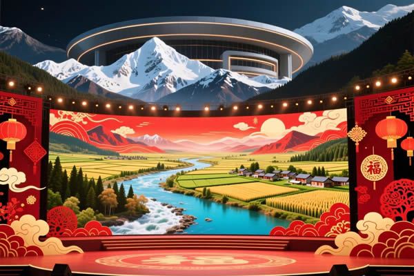 2026春晚分會場科技賦能，LED屏勾勒山河新春畫卷