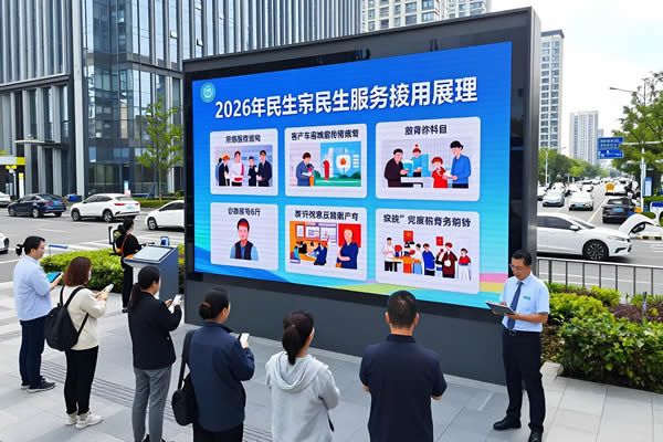 2026民生政策落地，LED顯示屏助力公共服務(wù)提質(zhì)增效