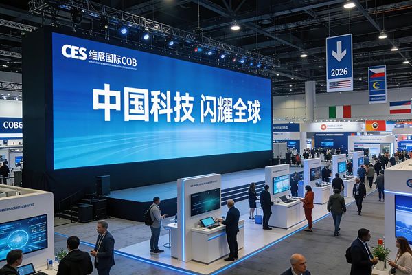 AI主導(dǎo)2026 CES展，維康COB顯示屏助力中企科技亮相