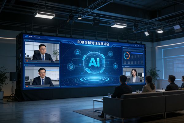 AI治理與創(chuàng)新并行，維康COB顯示屏助力全球?qū)υ捒梢暬?><span id=